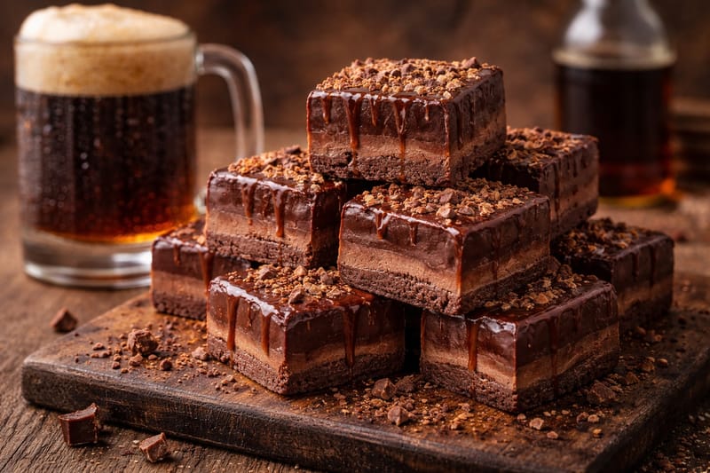 Root beer brownies